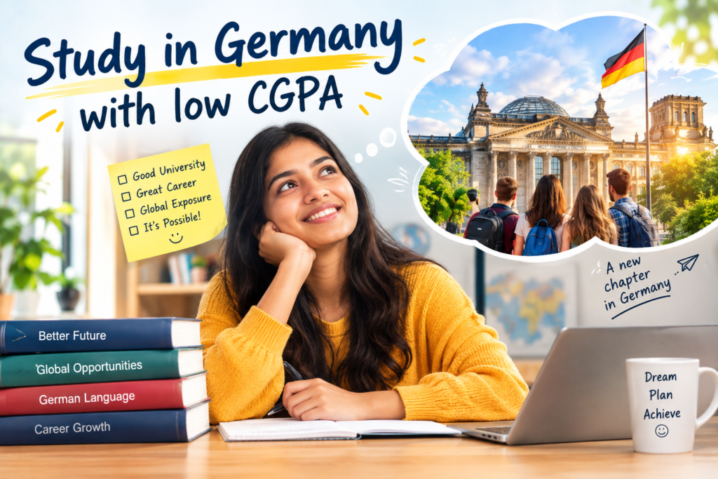 Indian student wondering if they can study in Germany with a low CGPA